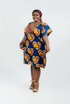 Short Boubou dress made | Short Ankara Gown| Gifts For Her | Ankara Gown| African Fashion