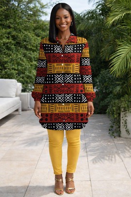 The Ankara Muse Shirt Dress – Culture meets modern grace