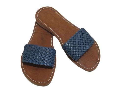 Sandale de plage en vrai cuir pour Femme