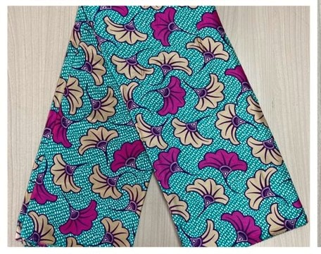 6 YARDS SILK FABRIC PRINTED WEDDING FLOWER