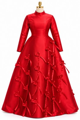 Stunning Red Satin Gown for Your Next Special Occasion