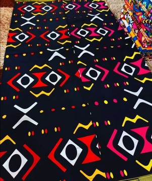 Wax fabrics 100% cotton 2 yards 1m80 "