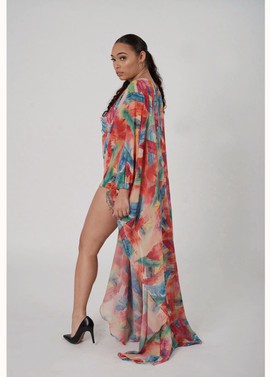 Floral off Shoulder Maxi Dress
