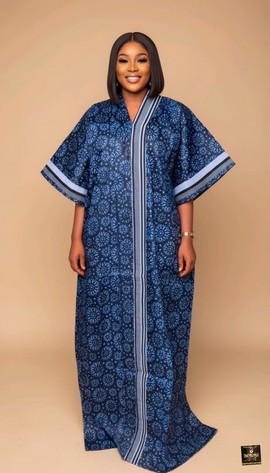 Caftan boubou Adire