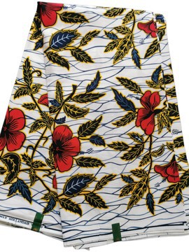 6 YARDS FABRIC WAX ANKARA FABRIC PATTERN: