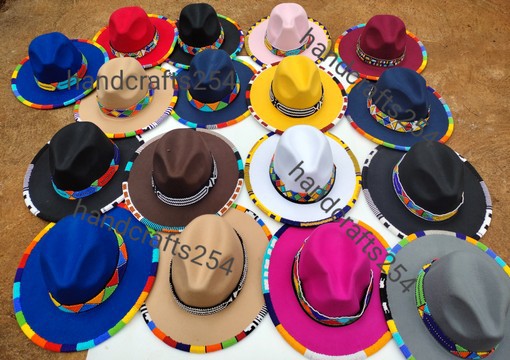 6 pieces wholesale Beaded brim and edge fedora,unisex Fedora,summer time beaded brim&amp; edge hat