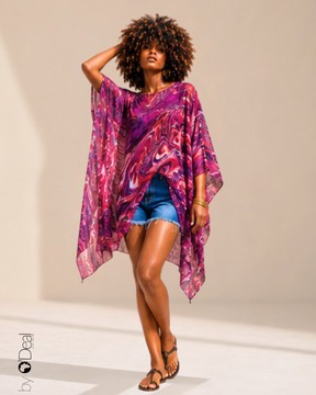 Asymmetric Chiffon Tunic