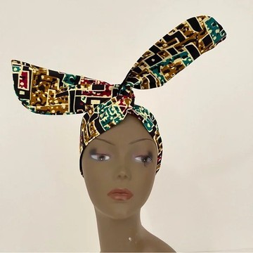 African Print Ankara Handmade Layered Necklace, Earring, and Bracelet Jewelry Set