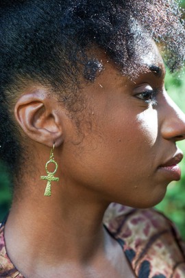 Magnifique boucles d’oreilles « Mini Ankh »