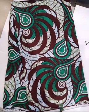 Original Premium Cotton Satin Wax Vlisco Hollandais fabric/ Dutch Wax/ Hollandais Wax