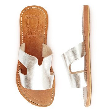 Sandale de plage en vrai cuir pour Femme