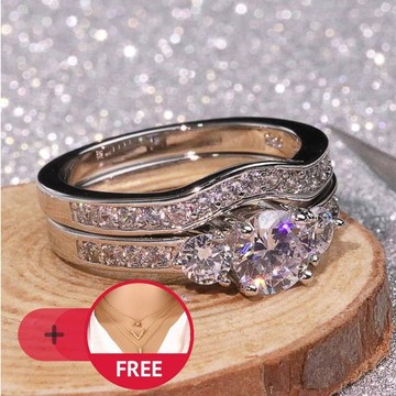 Stylish Delicate white gold ring for marriage/fashion/promise ring/fashion ring