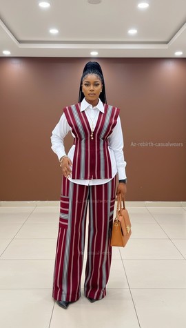 Aso okeClothes ​,African Print ​,African Wear ​Kente ​Palazzo Trousers
