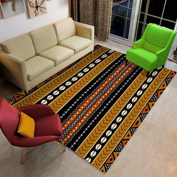 African Rugs for Living Room Cowrie Mudcloth Pattern (LARGER SIZES AVAILABLE)