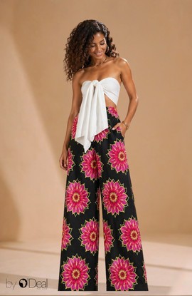 Pantalon taille haute en wax premium