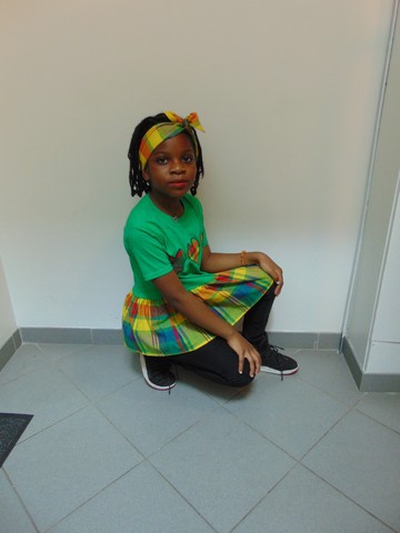Custom t-shirt TUNIC-DRESS Handmade Madras with matching Headband