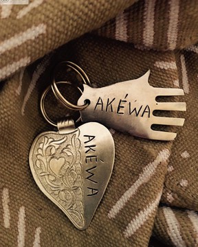 Akewa Copper Keyring
