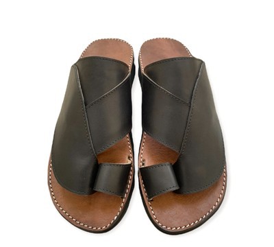 Very high quality men's fashion brown real leather sandal