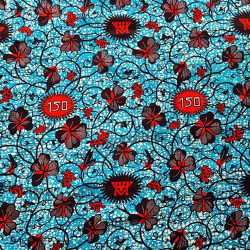 COUPON FABRIC WAX AFRICAN  PATTERN