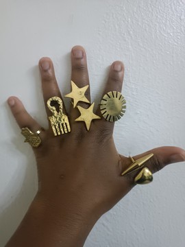 Brass rings, African brass rings, boho rings, statement rings,