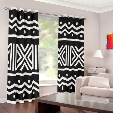 Cultural Unique Bath Mat White and Black Bathroom Rug (LARGER SIZES AVAILABLE)