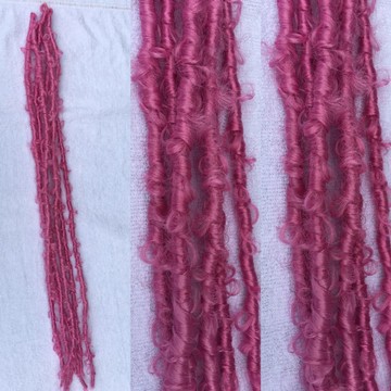 Pink Butterfly Crochet locs 30 inches