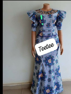 Brkkytee Robe longue africaine Maxi, robe africaine gratuite