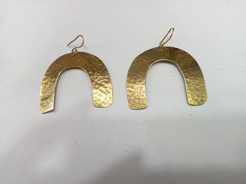 Brass earrings, African earrings, handmade earrings.