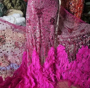 Beaded lace, fabric for wedding, lace for wedding dress, lace   (5 yards )