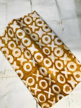 Adire Kampala Batik X O design 010 100% cotton (5 yards)