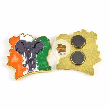 MAGNET DE FRIGIDAIRE " SOUVENIRS DE LA CÔTE D'IVOIRE "