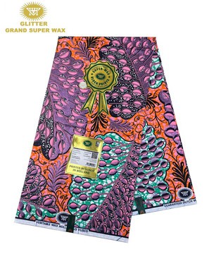 Grand Glitter Super wax Vlisco/Ankara wax/ Ankara Print/ Vlisco Cotton