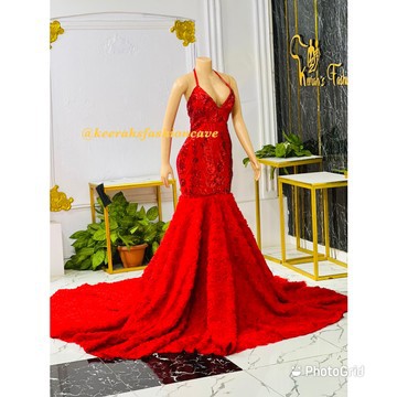 Red mermaid prom dress, prom gowns , long mermaid dresses