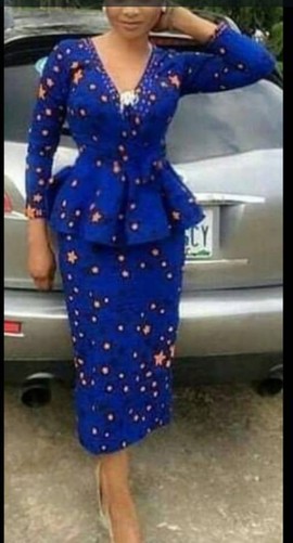 Tide Ankara imprime une robe deux pièces