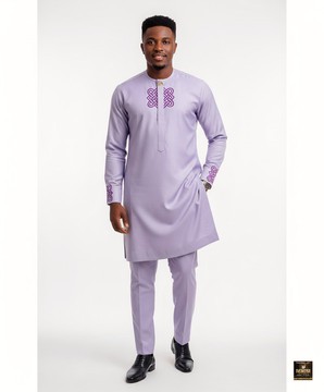 Mauve senator kaftan two pieces