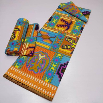 Kente Wax Fabric 6 yards/African Fashion/ African fabric/ African dress