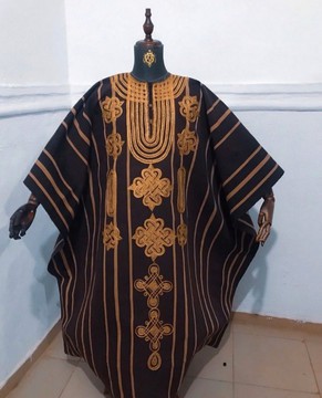 Traditional men agbada complete set with embroidery design