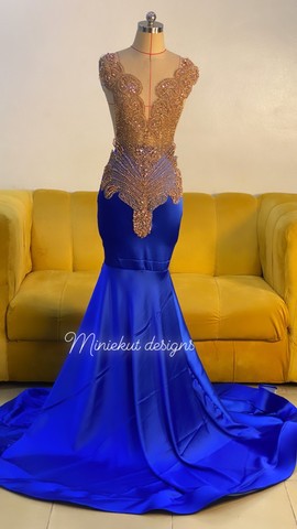 Robe de bal bleu, robe de bal bleu royal, robe de bal bleu sexy