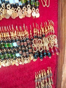 30 pairs earrings made from brass, medium length earrings,  gift for her earrings
