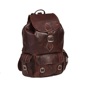 100% handmade high quality genuine leather backpack.