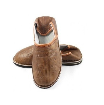 GRANDE VENTE! Babouche en cuir véritable Unisexe fait main par des artisans du Maroc