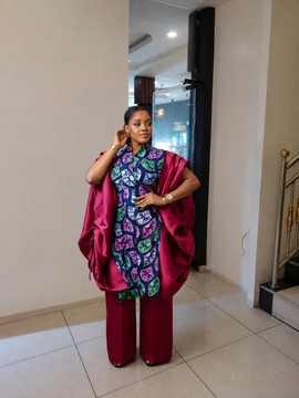 Ensemble élégant deux pièces, mode nigériane, boubou pour femme