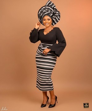 Aso-oke Midi Skirt &amp; Blouse