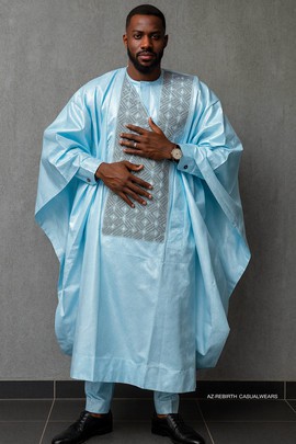 Bazin original agbada 3pieaces set