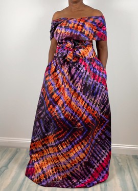 Ankara Infinity Dress
