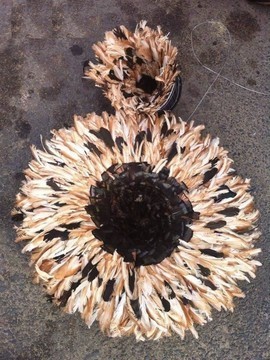 Juju hat brown and natural black 80cm