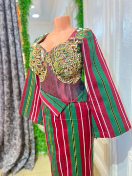 Robe Aso oke, robe traditionnelle Aso oke, robe de mariée Aso oke