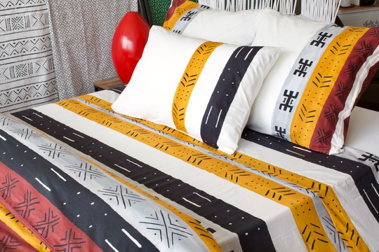 Parure housse de couette Mansa Or