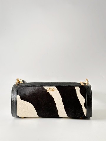 Barrel Bag in Zebra Print NYFW