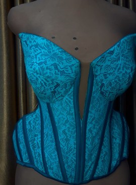 Corset top, corset blouse , plain corset